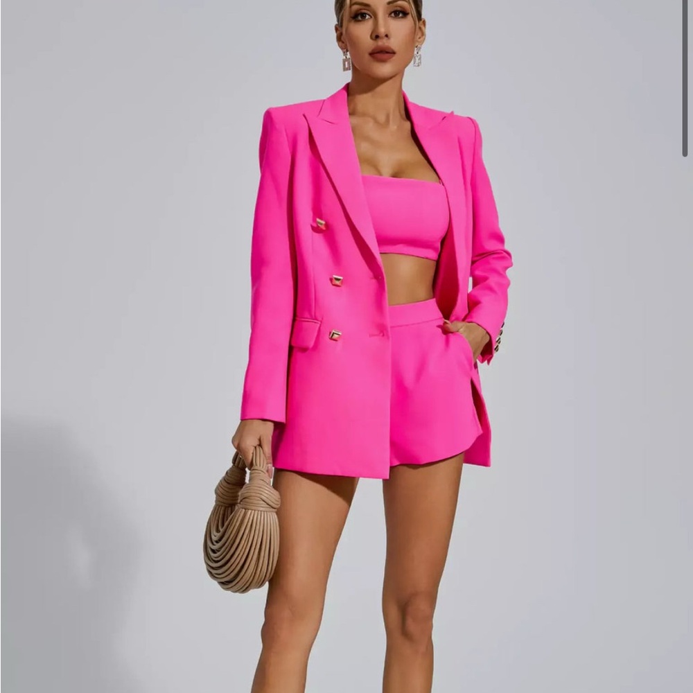 Pink Blazer Set - Picture 2 of 10